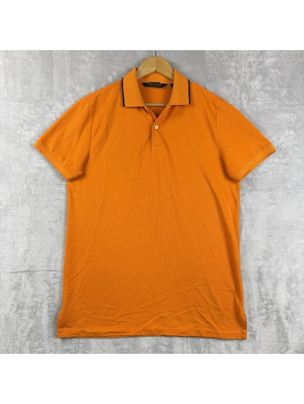 Polo Golf Ralph Lauren Men’s Orange Performance Polo Shirt Size M Pima Cotton